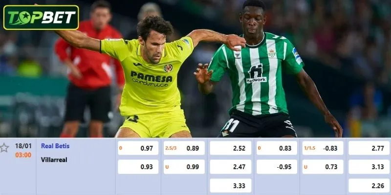 Phân tích chi tiết Real Betis Vs Villarreal từ TOPBET 
