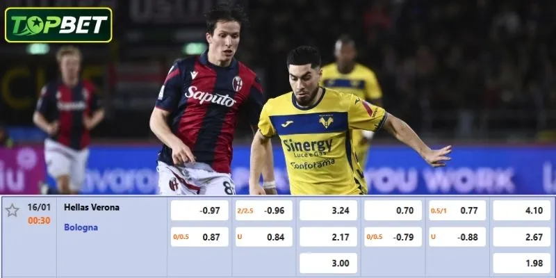 Ty Le Keo Chi Tiet Cho Tran Dau Hellas Verona Vs Bologna