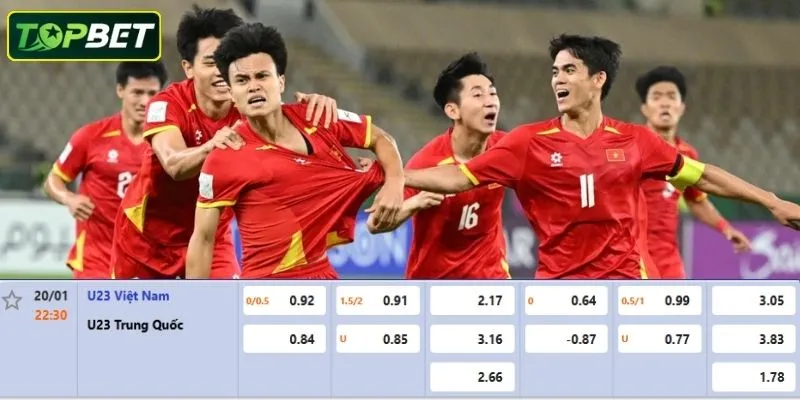 Ty Le Keo Chi Tiet Cho Tran Dau U23 Viet Nam Vs U23 Trung Quoc 